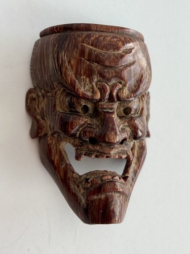 Japanese netsuke mask - japanese,