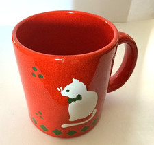 Vintage Waechtersbach 'Christmas Cats' Mug West Germany