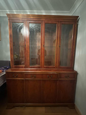 Solid Walnut Glass Display Unit