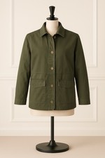 Joules Utility Jacket – Khaki Green – UK 16 – Casual Military Style – RRP £89.95