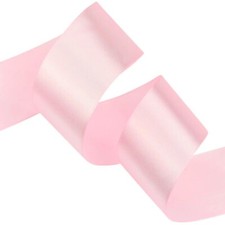 25 Metres Rolls Double Sided Satin Ribbon Reels in Range of Widths & Colours