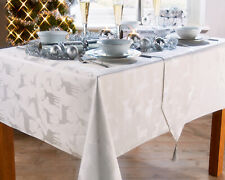 LARGE STAG WHITE TABLE CLOTHS