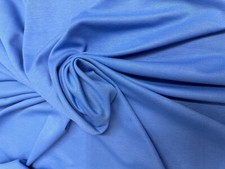 4 METRES GOOD QUALITY DOUBLE KNIT JERSEY PONTE ROMA PLAIN DRESS FABRIC BLUE