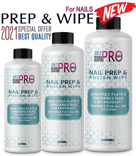 Prep and wipe nail gel - and,