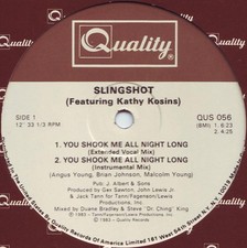 Slingshot - You Shook Me All Night Long, 12", (Vinyl)