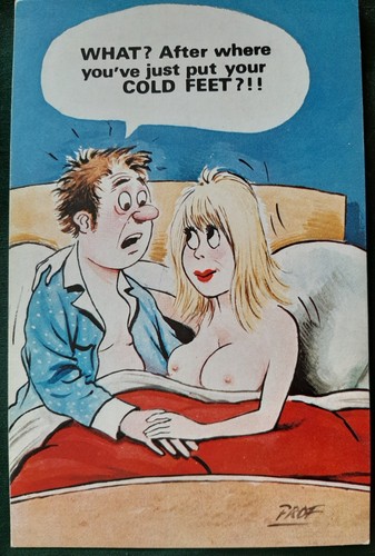 Saucy seaside postcard - ,