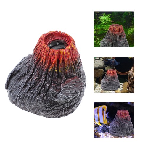 Fish tank decoration volcanic - decoration,