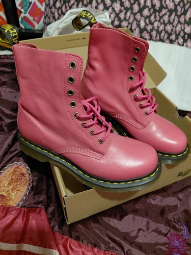 Martens pascal pink leather - pascal,
