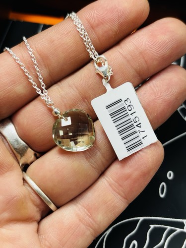 Tjc prasiolite heart - tjc, pendant