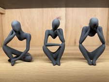 Abstract thinking man figurine - abstract,