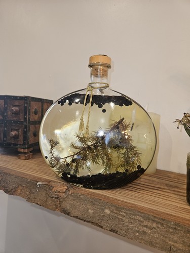 Vintage large glass bottle - large,