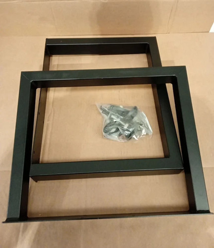 Black metal table leg frame - metal,