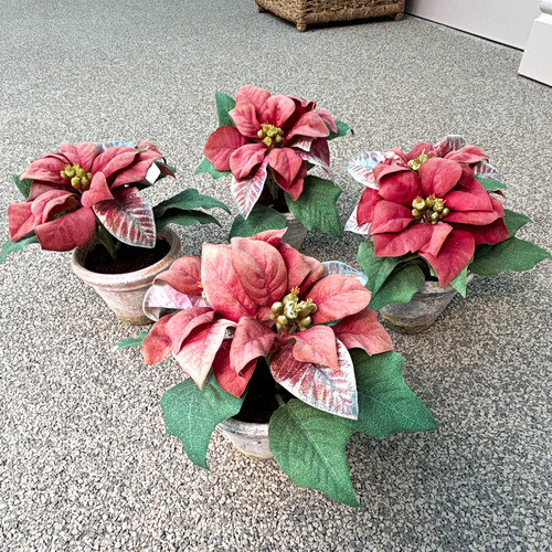 Set artificial poinsettia - set, of