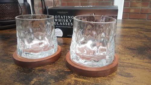 Rotating whisky glasses - (958),