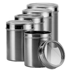 Set of 3 PLAIN Stainless Steel
