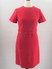 Vintage 1960's Dress, Cresta Dress, Couture 1960's Dress, UK 12 US 8, Red Wool 