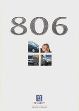 Peugeot 806 1998-99 UK Market Sales Brochure SL SR SV 2.0 1.9 DT