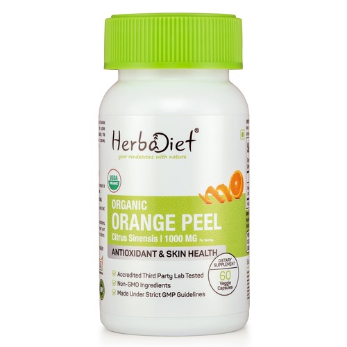 Organic orange peel capsules - organic,
