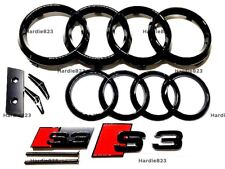 Audi S3 Gloss Black Badge Set