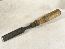 VINTAGE BOXWOOD HANDLED CHISEL CARVING HAND TOOL ANTIQUE WOODWORKING CARPENTRY