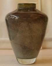 signed studio glass vase 1985