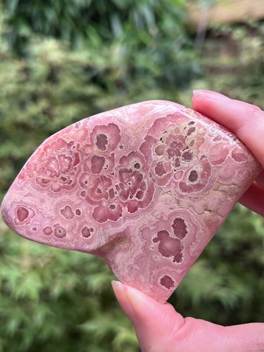 Rhodochrosite pink freeform - rhodochrosite,