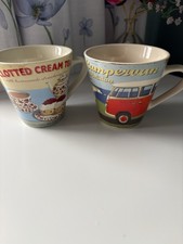 Martin Wiscombe Retro Style Mugs Set of 2