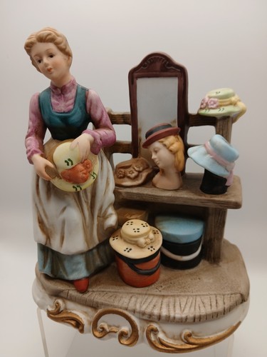 Vintage ceramic hat shop - hat,