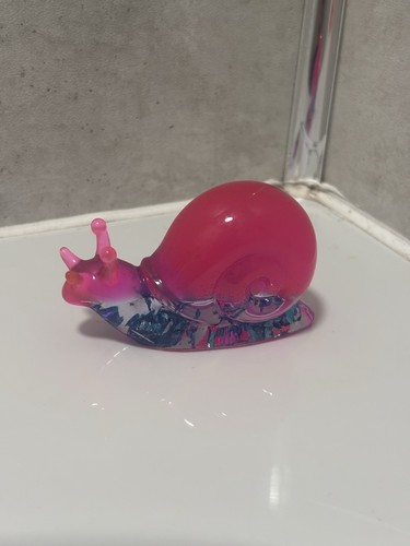 Handmade resin snail ornament - resin,