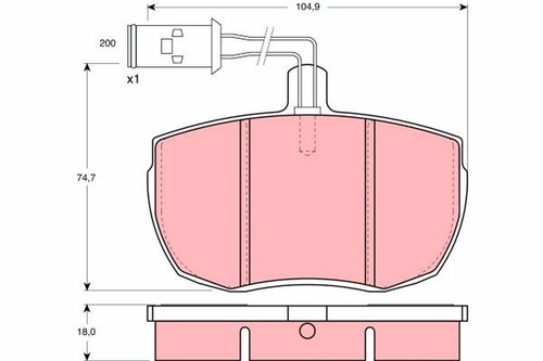 Gdb789 trw brake - trw,