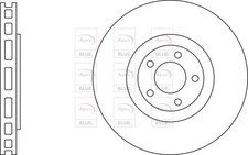 2 X APEC BLUE FRONT AXLE BRAKE