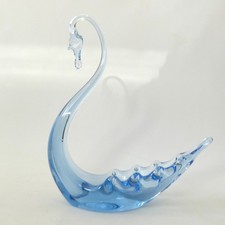 Whitefriars art glass swan
