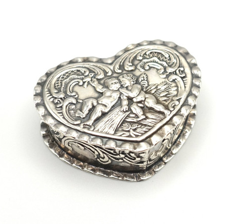 Sterling silver pill snuff - silver,