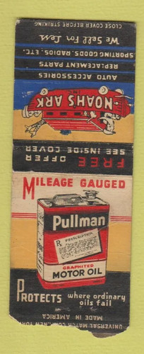 Matchbook cover noah - matchbook,