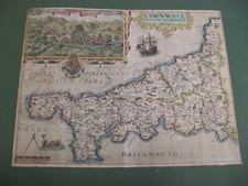 100% ORIGINAL CORNWALL MAP BY