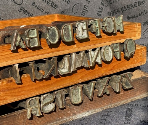 25x brass alphabet stamps