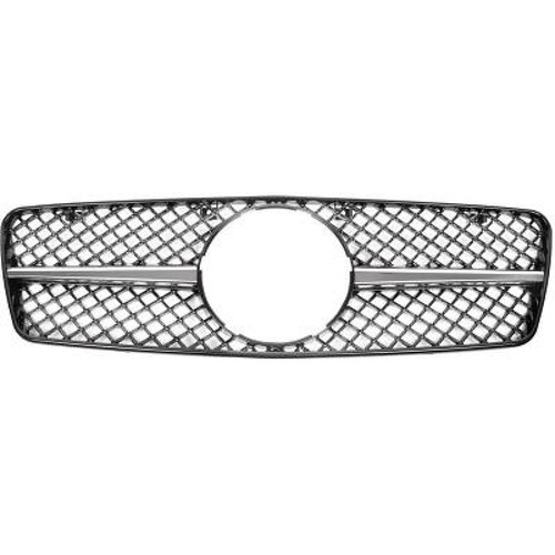 Radiator grille chrome black - grille,
