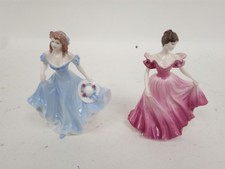 Coalport Ladies of Fashion 'Pamela' and 'Alison' Figurine & Companion Bundle