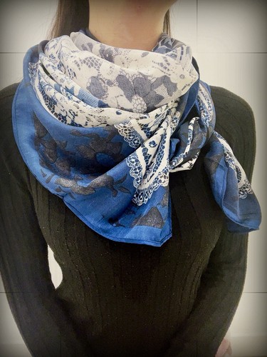 Pure silk scarfs for women