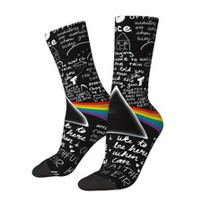 Mens Pink Floyd Dark of the Moon Rock Band Music Novelty Character Socks UK 6-11