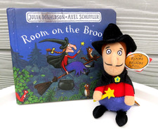 ROOM ON THE BROOM J DONALDSON BOOK & WITCH AURORA BUDDIES PLUSH SOFT TOY SET DUO