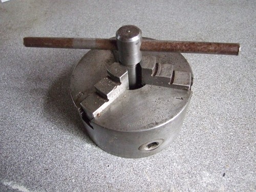 Myford lathe chuck with - 4, in