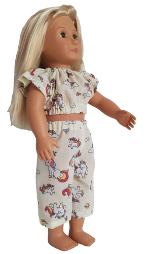 Dolls clothes crop top - 18",