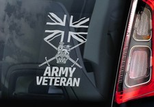 ARMY VETERAN Sticker, British