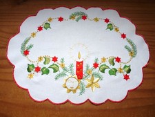 Christmas embroidered mat