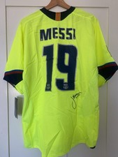 Lionel Messi Signed Barcelona