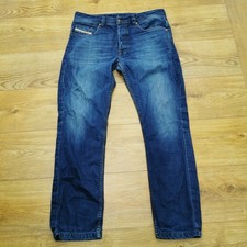 Diesel Larkee Relaxed Jeans Mens W32 L30 Blue Comfort Straight Leg Denim