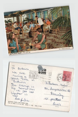 Postcard butlin filey the - -, butlin's