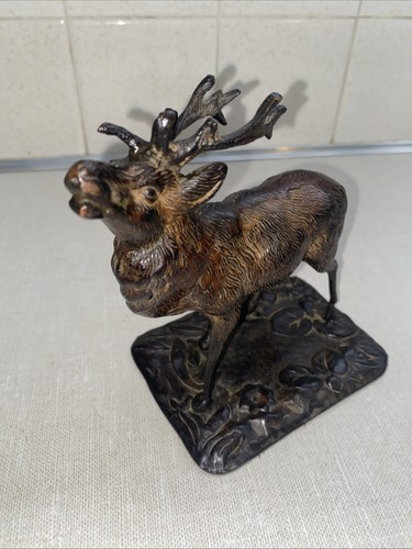 Vintage bronze elk stag wild - elk,