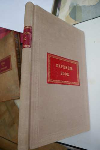 Large antique ledger - antique, expenses